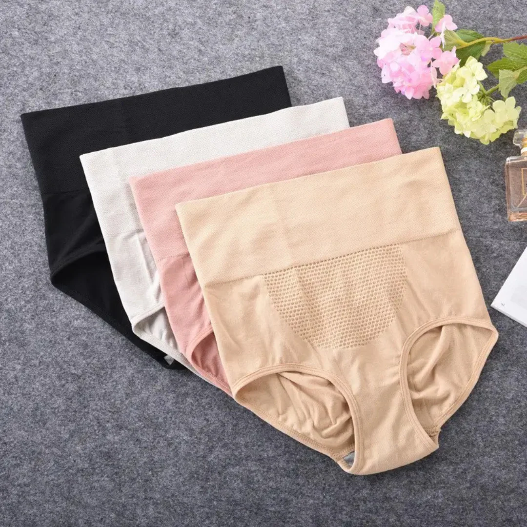 High-Waisted Tummy Support Underwear  Pack Of 2